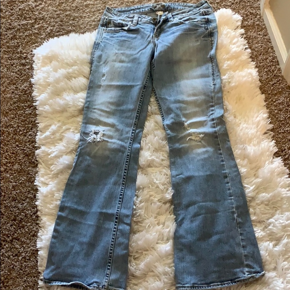 Silver jeans